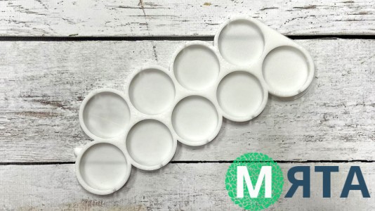 Силиконовый молд для леденцов Круги, 9 шт