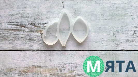 Силиконовый молд для леденцов Листики