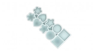 Силиконовый молд для леденцов Погремушки ассорти