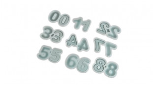 Силиконовый молд для леденцов Погремушки Цифры