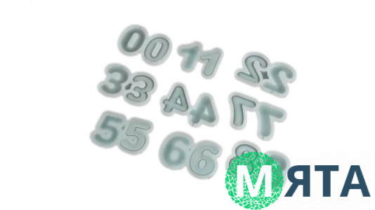 Силиконовый молд для леденцов Погремушки Цифры