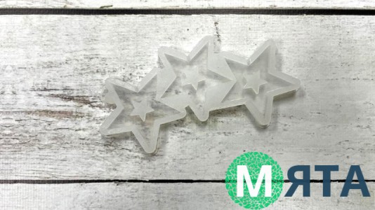 Силиконовый молд для леденцов Звезды №2
