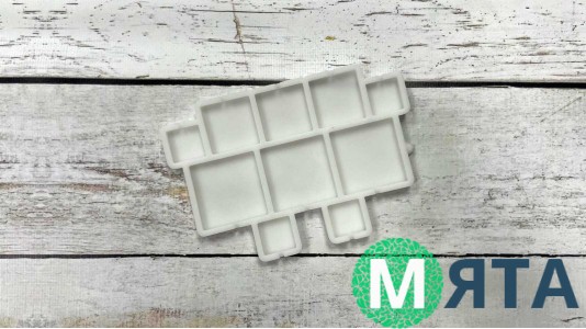 Силиконовый молд Квадраты, 10шт