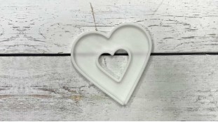 Силиконовый молд Сердце 12 см