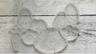 Силиконовый молд Зайчик с морковкой