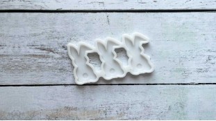 Силиконовый молд Зайчики №1