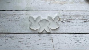 Силиконовый молд Зайчики №2