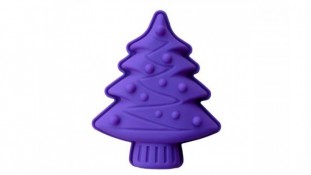 Силиконовая форма Елка с игрушками маленькая Силиконовая форма Елка с игрушками маленькая