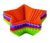 Набор порционных силиконовых форм Корзиночка-Звёздочка. 10 штук