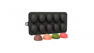 Силиконовая форма Орехи, 10 шт