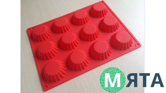 Силиконовая форма для выпечки Корзиночки-мини