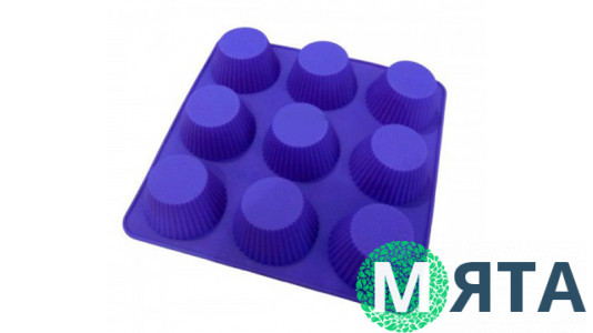 Силиконовая форма 9 Кексов