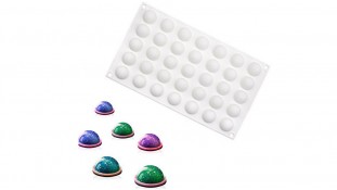 Силиконовая форма для евродесертов Полусферы мини Силиконовая форма для евродесертов Полусферы мини