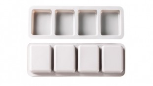 Силиконовая форма для евродесертов Прямоугольная, 4 шт Силиконовая форма для евродесертов Прямоугольная, 4 шт