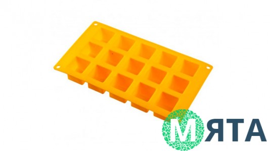 Силиконовая форма Куб маленький, 15 шт