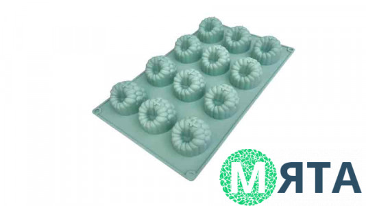 Силиконовая форма Малина 3D, 12 шт