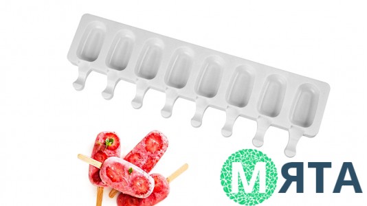Силиконовая форма мини Эскимо, 8 шт