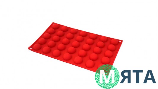 Силиконовая форма Полусферы, 35 шт