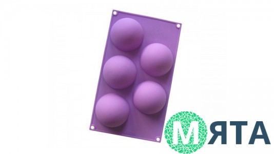 Силиконовая форма Полусферы 7,5 см