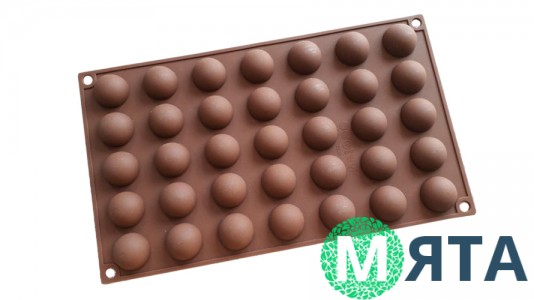 Силиконовая форма Полусферы маленькие, 35 шт