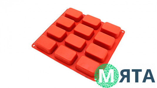 Силиконовая форма Прямоугольники, 12 шт