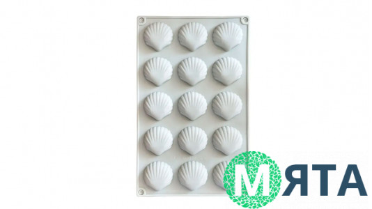 Силиконовая форма Ракушки, 15 шт