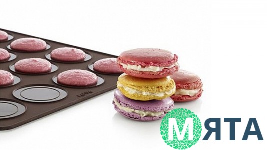 Силиконовый коврик для выпечки макаронс. 48 ячеек