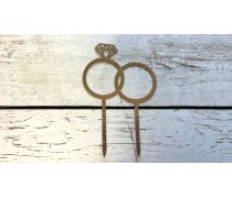 Топпер Обручальные кольца, картон