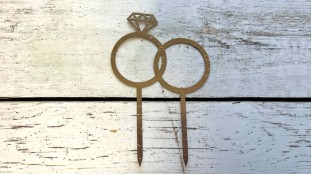 Топпер Обручальные кольца, картон