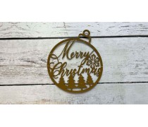 Топпер "Merry Christmas" №1, картон