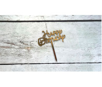 Мини-Топпер "Happy Birthday" №24, картон