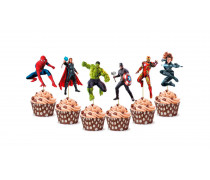 Мини-Топперы Супергерои, картон