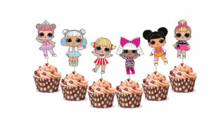 Мини-Топперы Куклы Лол, картон