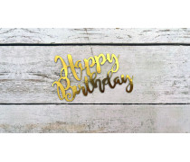 Топпер "Happy Birthday" №27, картон