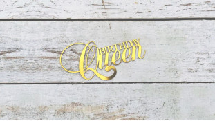 Топпер Birthday Queen, картон