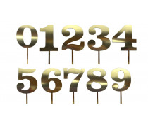 Топпер Золотая цифра, полистирол