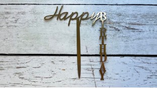 Боковой топпер "Happy Birthday" №22, картон