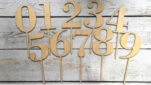 Топпер-цифра №2, дерево