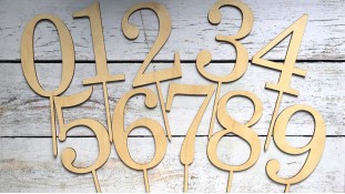 Топпер-цифра №3, дерево