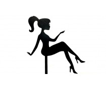 Топпер Девушка 3, пластик