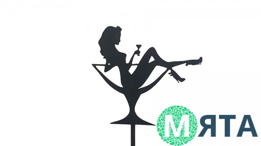 Топпер Девушка 4, пластик