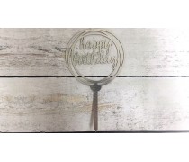 Топпер "Happy Birthday" №18, картон