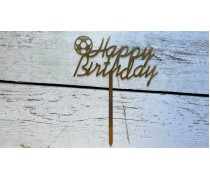 Топпер "Happy Birthday" №21, картон