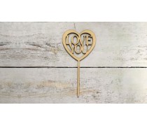 Топпер "Love you" , дерево