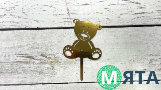 Топпер Мишка, картон