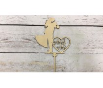 Топпер "Mr & Ms" 4, дерево