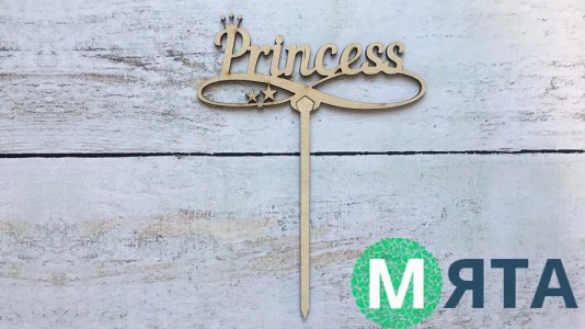 Топпер "Princess" , дерево