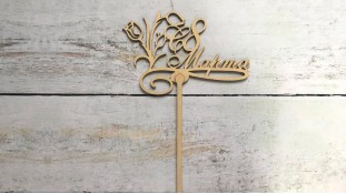 Топпер "С 8 Марта" , дерево