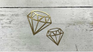 Топперы Бриллианты 2шт, картон