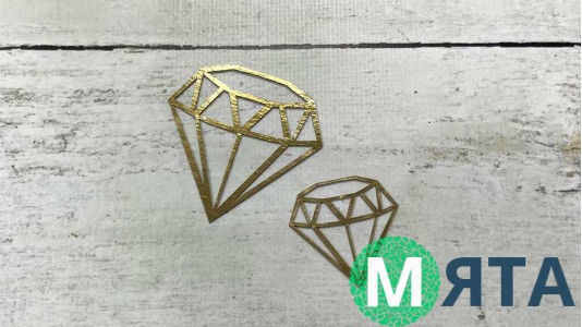 Топперы Бриллианты 2шт, картон